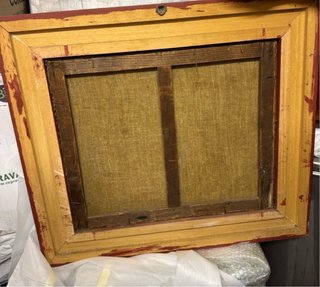 Quadro d'epoca olio su tela Paesaggio primi 900