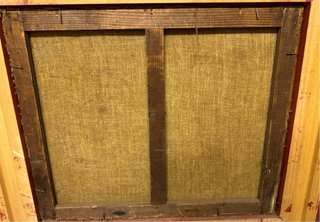 Quadro d'epoca olio su tela Paesaggio primi 900