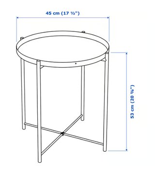 Mesa / bandeja GLADOM (Ikea).