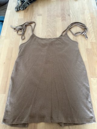 Vestido mini marrón Shein XL