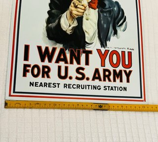 Targa Metallo I WANT YOU Uncle Sam 40x30