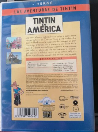 DVD Tintin en América