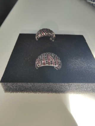 Pendientes de plata de la marca Line Argent
