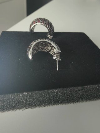 Pendientes de plata de la marca Line Argent