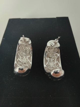 Pendientes de plata de la marca Line Argent