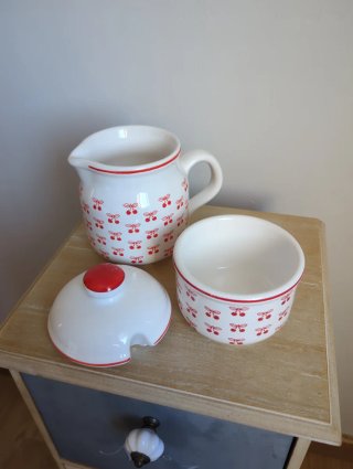 Set vintage Waechtersbach con zuccheriera e latteiera