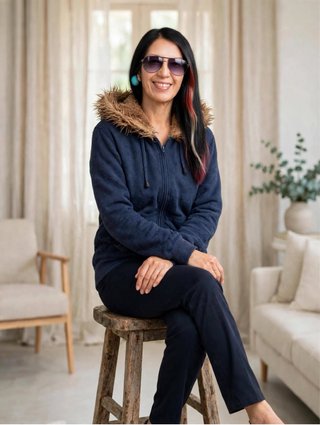 Rivers Vintage felpa teddy blu navy beige cozy Y2k
