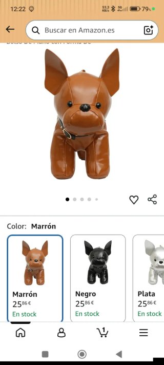 Bolso Perro Marrón  NUEVO