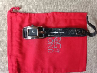 Reloj Uno de 50 Negro y Plateado