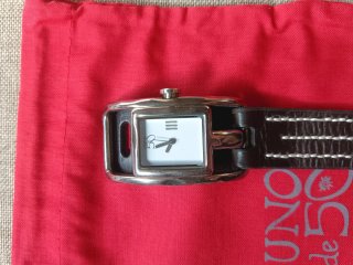 Reloj Uno de 50 Negro y Plateado