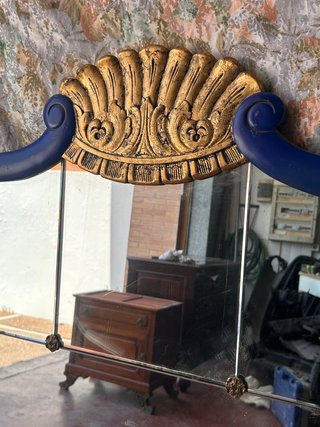 Gran Espejo de pared Azul