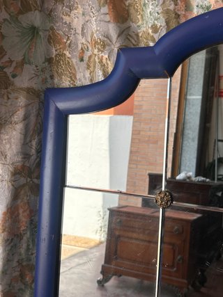 Gran Espejo de pared Azul