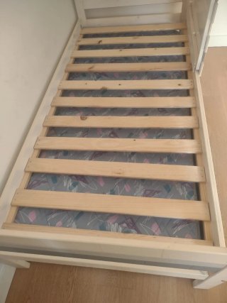 Cama casita nido 2 colchones y mesita