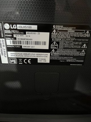 Televisor LG Negro 50 pulgadas