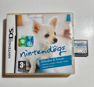 Lotto 2 giochi Nintendo DS Nintendogs brain trainb