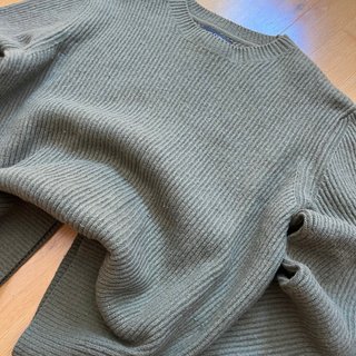 Jersey Marc O'Polo Verde Punto Grueso Vintage M