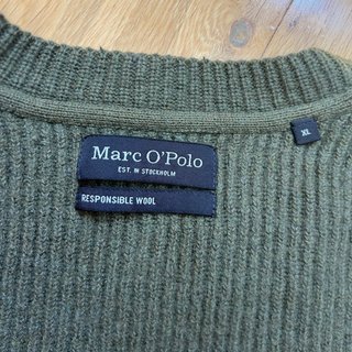 Jersey Marc O'Polo Verde Punto Grueso Vintage M