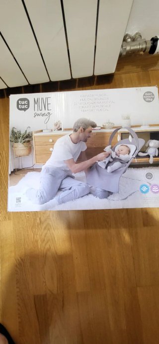 Hamaca para bebé gris