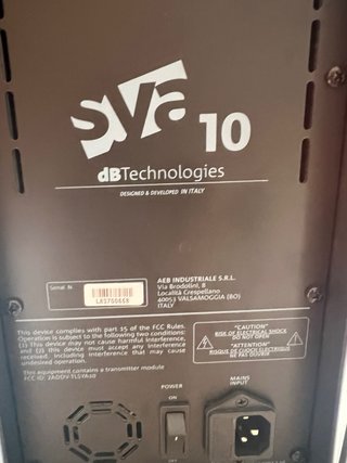 Altavoz DB Technologies Sya10 Negro