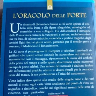 SET Libro l'oracolo delle porte,32 Carte Tarocchi