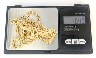 Cadena Salomónica Oro 18k 16.49g 60.5cm