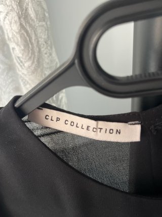 Blusa gasa mujer negra manga larga