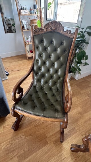 Pareja Mecedoras Vintage Estilo Victoriano