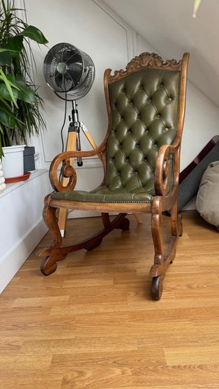 Pareja Mecedoras Vintage Estilo Victoriano