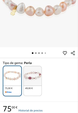 Pulsera Tous Oso Oro Rosa y Perlas