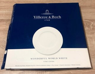 Piatto Villeroy & Boch 32 cm Porcellana Bianco