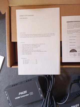 PWAY HDMI estensore  RX TX Set