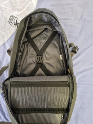 Mochila Munich cabina gris y naranja