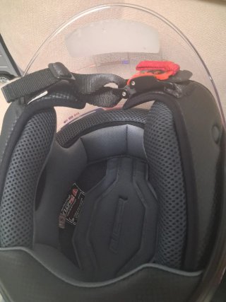 Casco Moto LS2 Negro con Visera y Accesorios