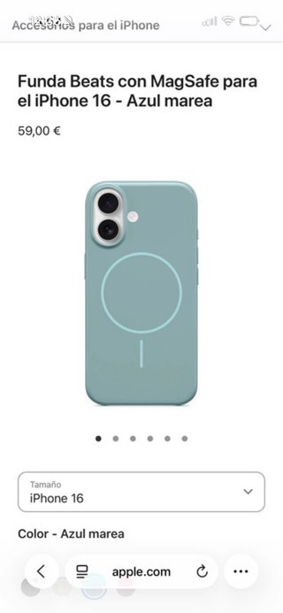 Funda Beats iPhone 16 MagSafe Azul