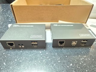 Extensor KVM Digitus DS-51201 Transmisor y Recepto