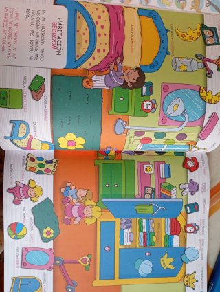 Libro educativo, 1001 palabras Español -Ingles