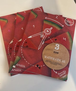 Libros de matemáticas de tercero de la eso primer,