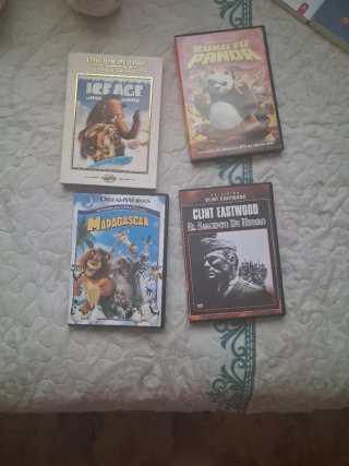 Lote DVDs: Kung Fu Panda, Ice Age, Madagascar y El