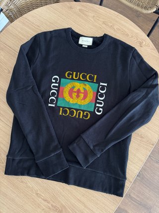 Sudadera Gucci Negra Logo Multicolor