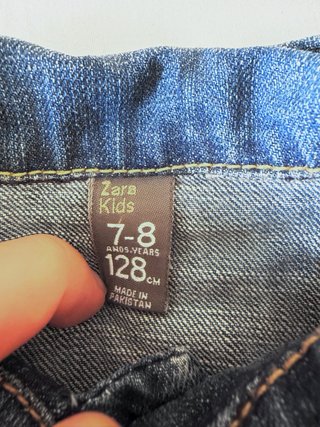 Zara Man Chaqueta Vaquera Denim Azul Delavé S