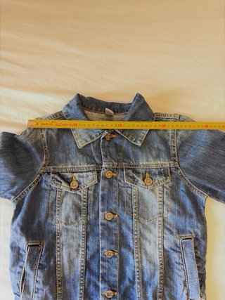 Zara Man Chaqueta Vaquera Denim Azul Delavé S