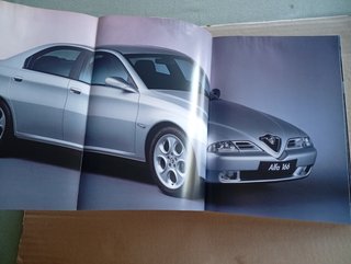 Alfa Romeo 166 Depliant Brochure vendita 1998