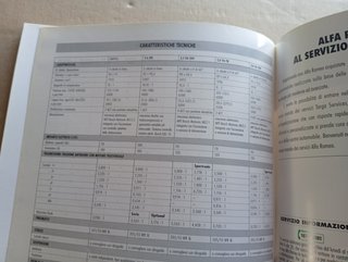 Alfa Romeo 166 Depliant Brochure vendita 1998