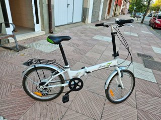 Bicicleta plegable blanca F20