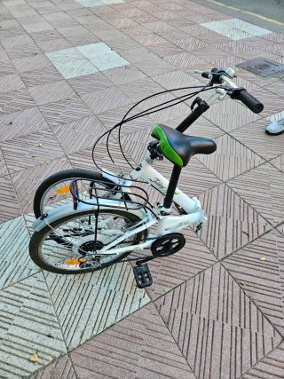 Bicicleta plegable blanca F20