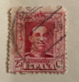 Sello Alfonso XIII 25 cts. Correos España