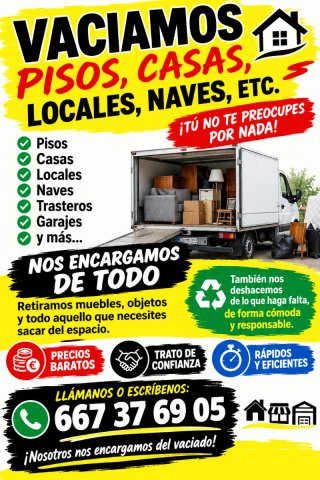 Vaciamos casas i mas