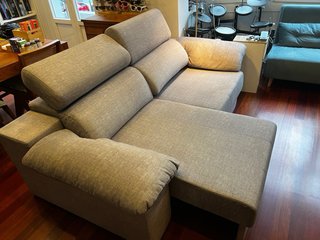 Sofá cama extensible con reposacabezas reclinable