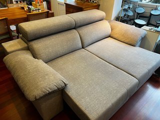 Sofá cama extensible con reposacabezas reclinable