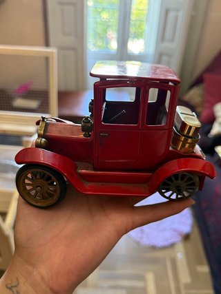 Encendedor Coche Antiguo Vintage Rojo